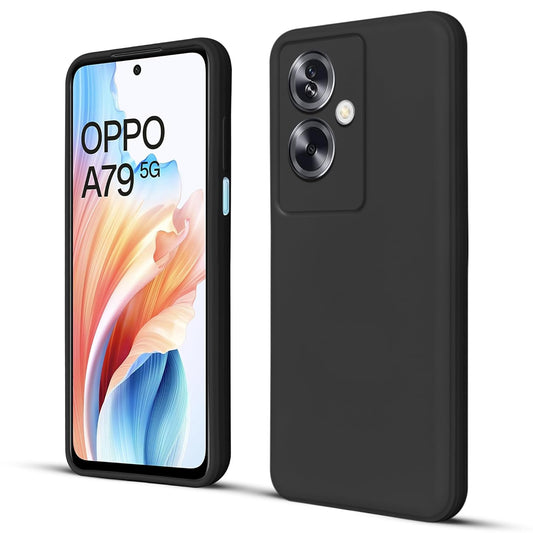Premium Matte Soft Silicone Back Cover for Oppo A79 5G