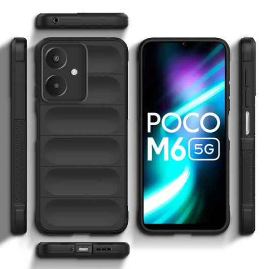 Liquid Silicone Comfort Grip Soft Touch Matte TPU Case for Poco M6 5G