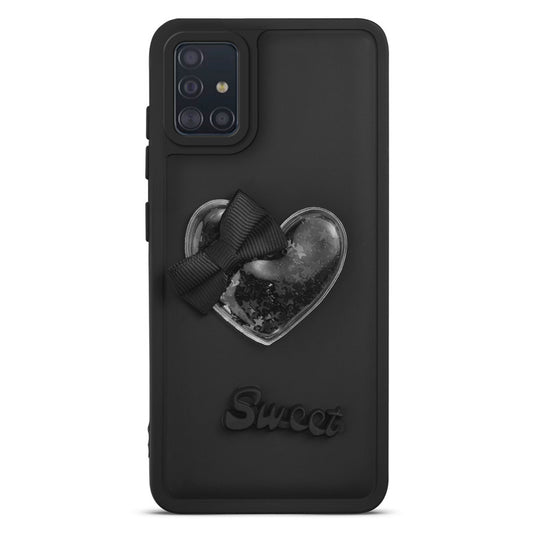 Bow Heart Cute Phone Back Cover for Samsung A51