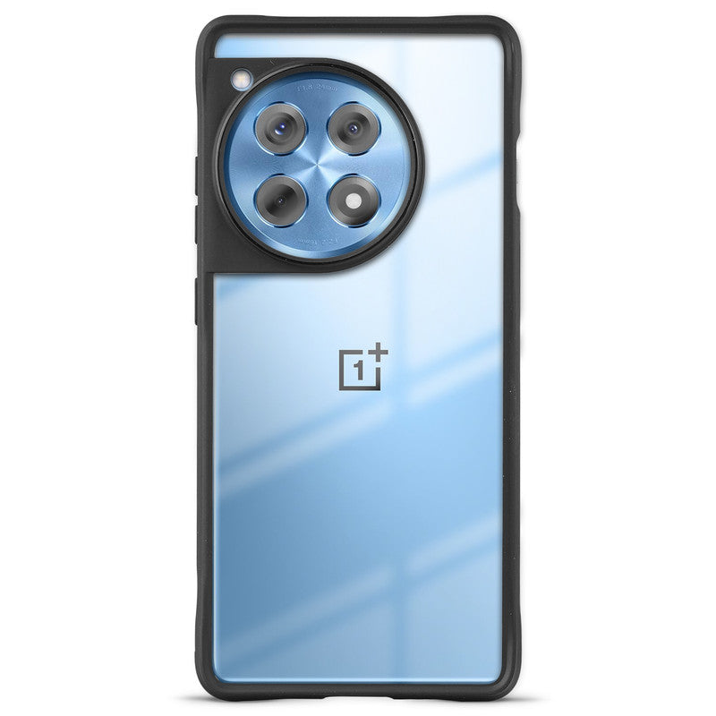 Clear Transparent Case with Silicone Frame Back Cover for OnePlus 12 5G