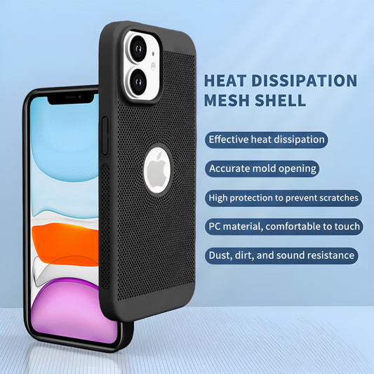 Ultra Slim Full Coverage Heat Sink Case with Honeycomb Mesh Back Cover For Apple iPhone 11