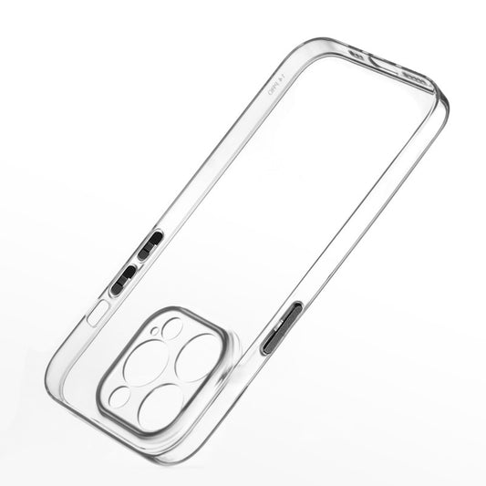 Transparent Back with Color Buttons Back Cover for Apple iPhone 14 Plus