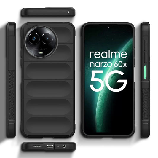 Soft Silicone Comfort Grip Back Cover Case For Realme Narzo 60x 5G