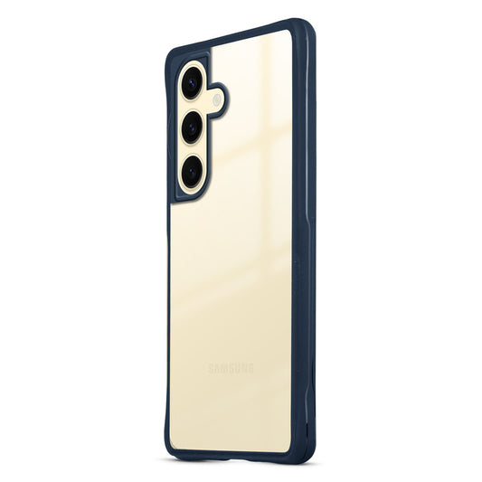 Clear Transparent Case with Silicone Frame Back Cover for Samsung S24 Plus 5G