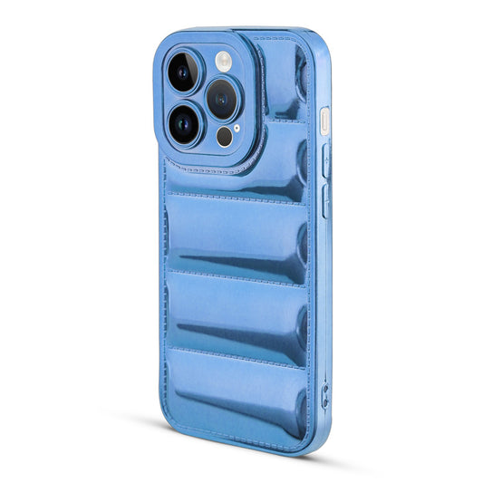 Soft Silicone 3D Shiny Puffer Pattern Case for Apple iPhone 14 Pro