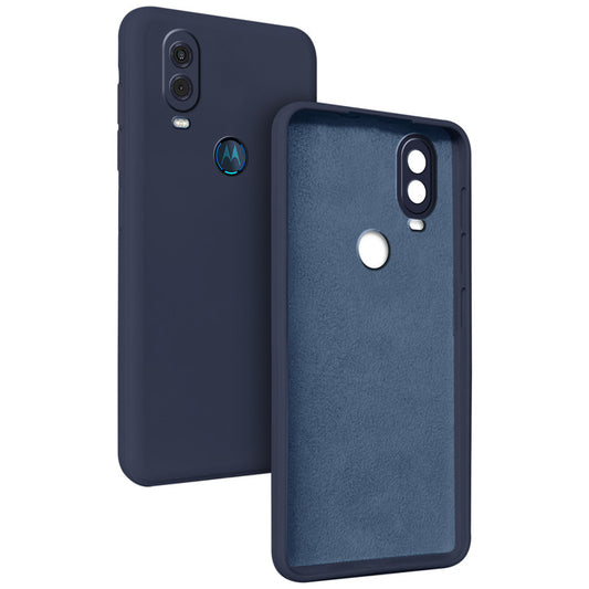 Premium Matte Silicone Back Cover for Motorola Moto One Vision