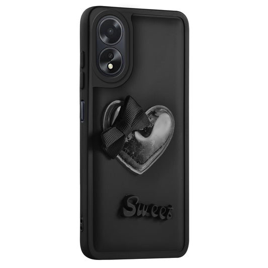 Bow Heart Cute Phone Back Cover for Oppo A18