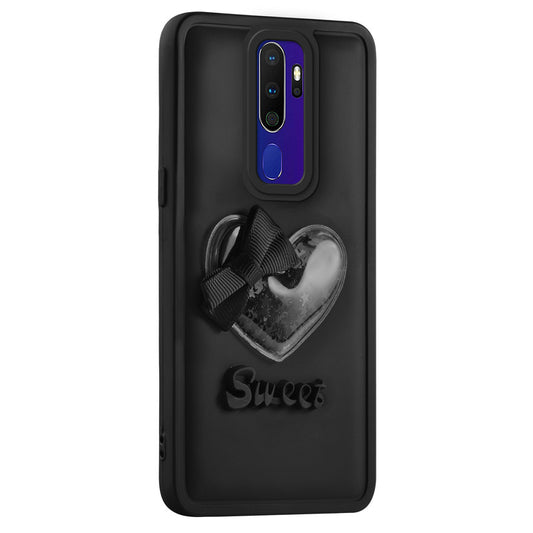 Bow Heart Cute Phone Back Cover for Oppo A5 2020