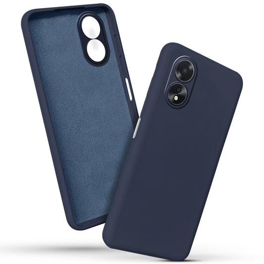 Premium Matte Silicone Back Cover for Oppo A18 4G