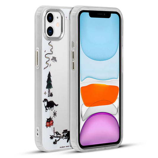 Mirror Case With Cute Cartoon Prints Back Cover For Apple iPhone 11