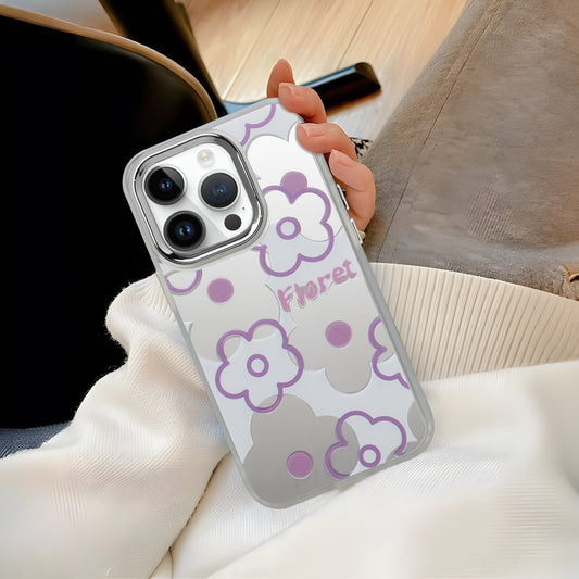 Mirror Case With Cute Cartoon Prints Back Cover For Apple iPhone 13 Pro Max