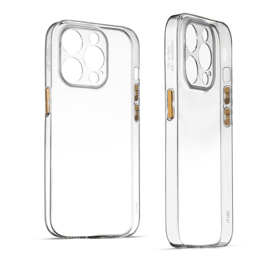 Transparent Back with Color Buttons Back Cover for Apple iPhone 14 Pro