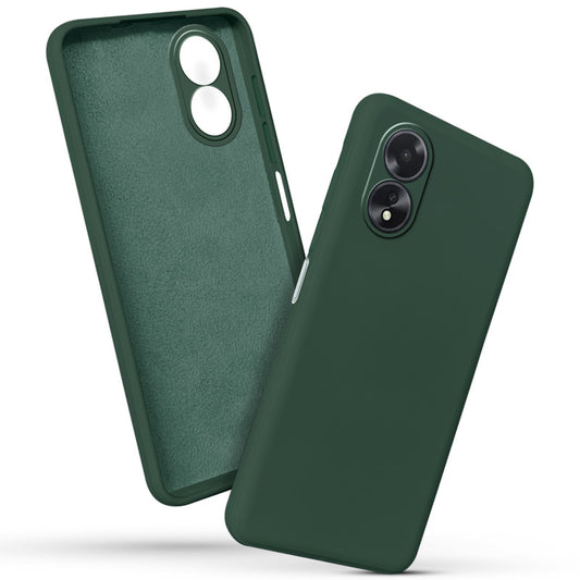 Premium Matte Silicone Back Cover for Oppo A18 4G