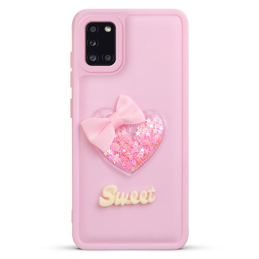 Bow Heart Cute Phone Back Cover for Samsung A31