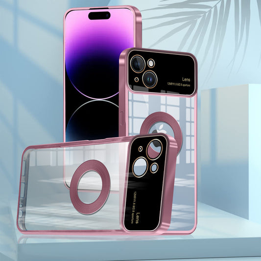 Clear Logo Cut Case with Raised Camera Guard for Apple iPhone 14