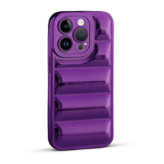 Soft Silicone 3D Shiny Puffer Pattern Case for Apple iPhone 14 Pro