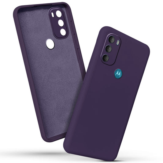 Premium Matte Silicone Back Cover for Motorola Moto G71 5G