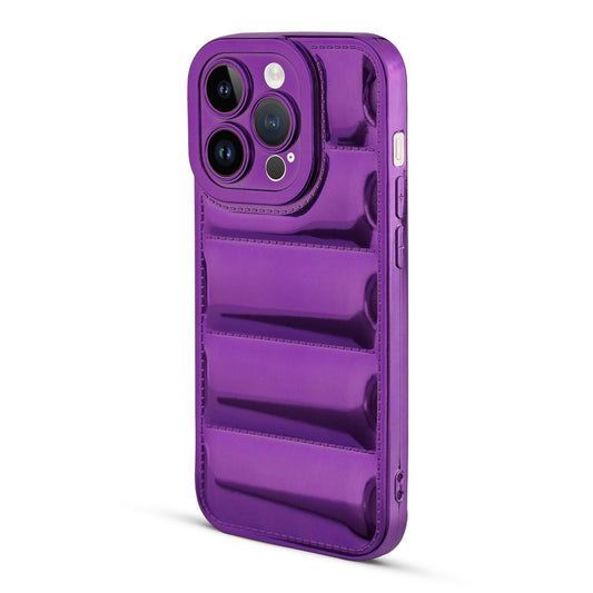 Soft Silicone 3D Shiny Puffer Pattern Case for Apple iPhone 14 Pro