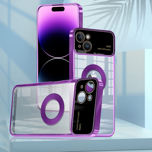 Clear Logo Cut Case with Raised Camera Guard for Apple iPhone 14