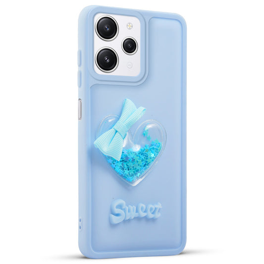 Bow Heart Cute Phone Back Cover for Redmi 12 4G