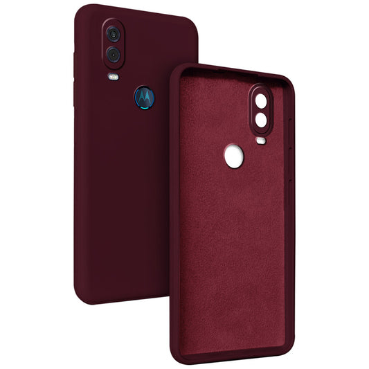 Premium Matte Silicone Back Cover for Motorola Moto One Vision