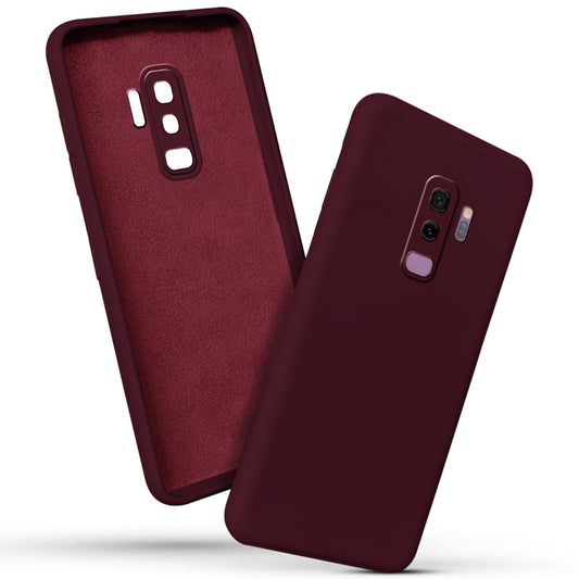 Premium Matte Silicone Back Cover for Samsung S9 plus