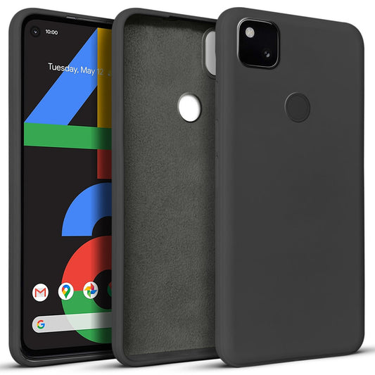 Premium Matte Silicone Back Cover for Google Pixel 4A 4G