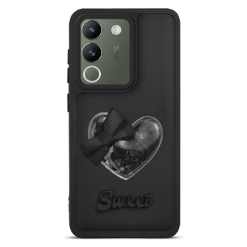 Bow Heart Cute Phone Back Cover for Vivo Y200 5G