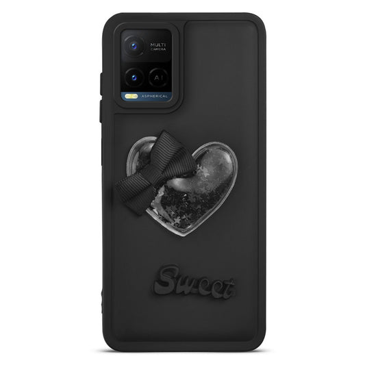 Bow Heart Cute Phone Back Cover for Vivo Y21