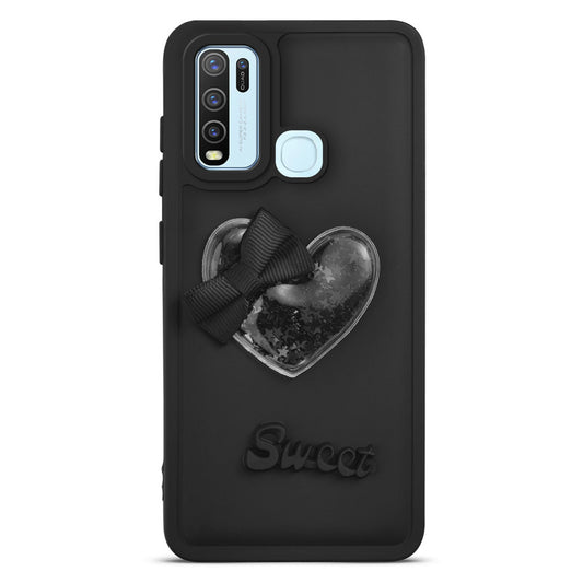 Bow Heart Cute Phone Back Cover for Vivo Y50