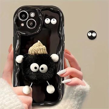 Wave Cute 3D Cartoon Back Cover Case for Apple iPhone 15