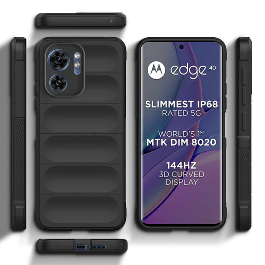 Liquid Silicone Comfort Grip Soft Touch Matte TPU Case for Motorola Edge 40 5G