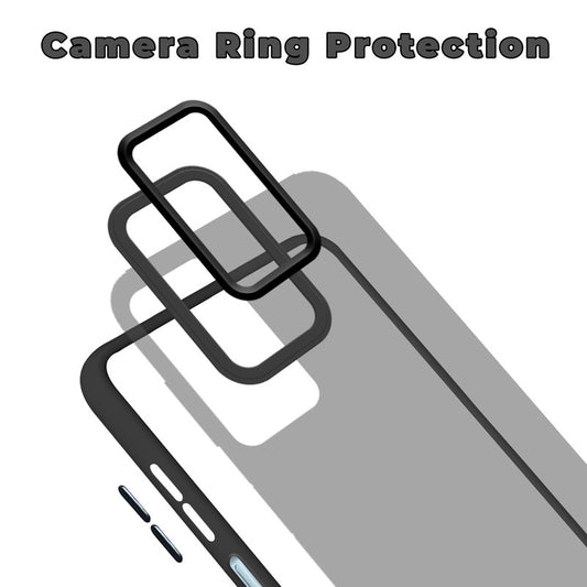 Translucent Matte with Shiny Camera Ring Back Cover for Samsung M14 5G