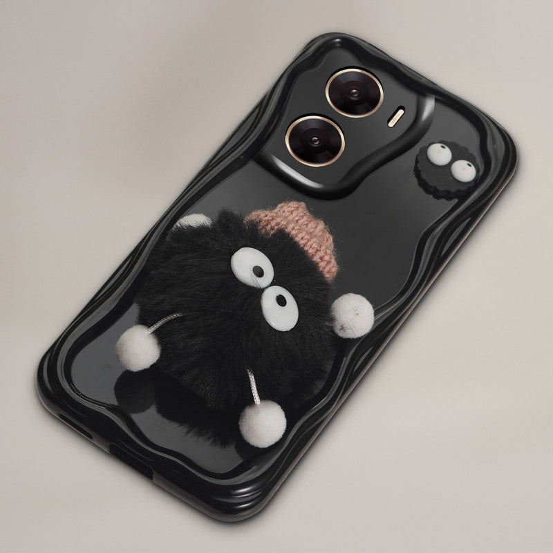 Wave Cute 3D Cartoon Back Cover Case for Vivo V29e 5G