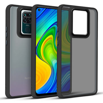 Translucent Matte with Shiny Camera Ring Back Cover for Redmi Note 9