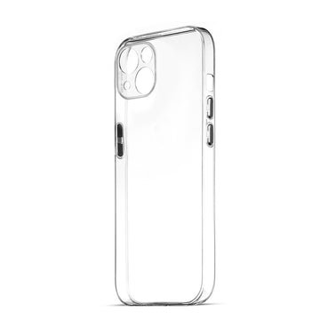 Transparent Back with Color Buttons Back Cover for Apple iPhone 13 Mini