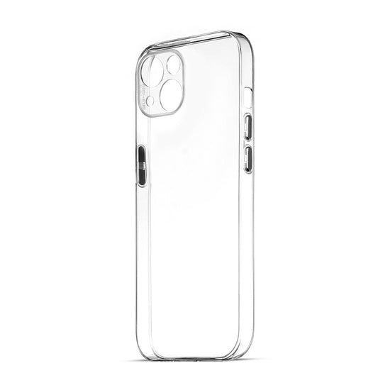 Transparent Back with Color Buttons Back Cover for Apple iPhone 13 Mini