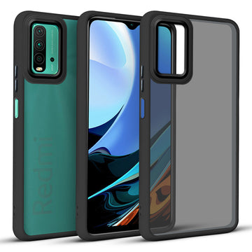 Translucent Matte with Shiny Camera Ring Back Cover for Redmi 9 Power