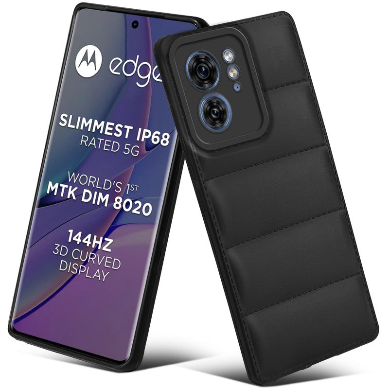 Soft Silicone Comfort Grip Back Cover Case For Motorola Edge 40 5G