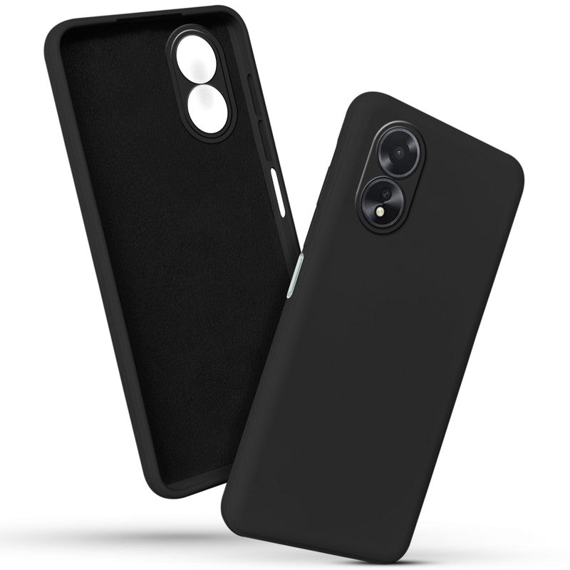 Premium Matte Silicone Back Cover for Oppo A18 4G