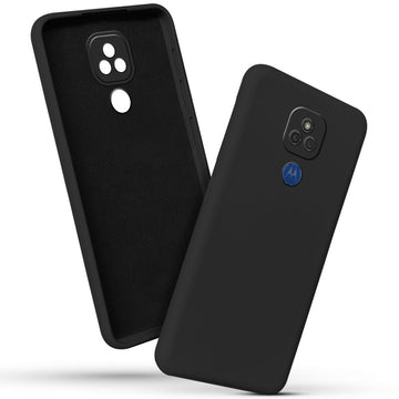 Premium Matte Silicone Back Cover for Motorola Moto E7 Plus