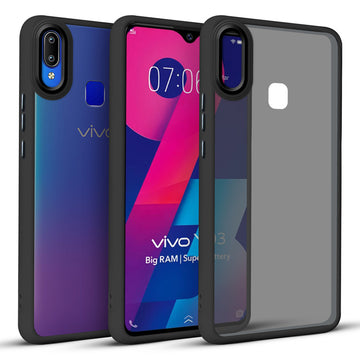 Translucent Matte with Shiny Camera Ring Back Cover for Vivo Y93