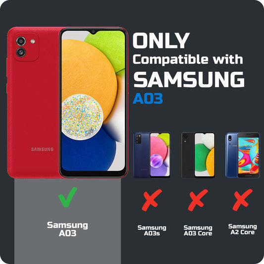 Premium Acrylic Transparent Back Cover for Samsung A03