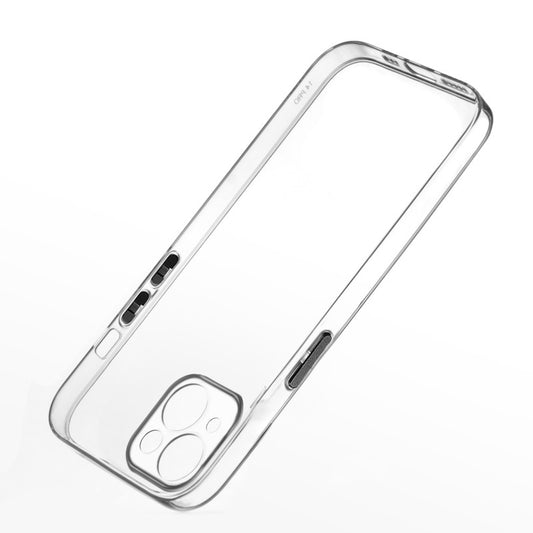 Transparent Back with Color Buttons Back Cover for Apple iPhone 13 Mini