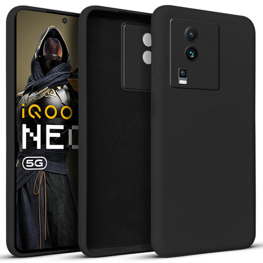 Premium Matte Silicone Back Cover for iQOO Neo 7 5G