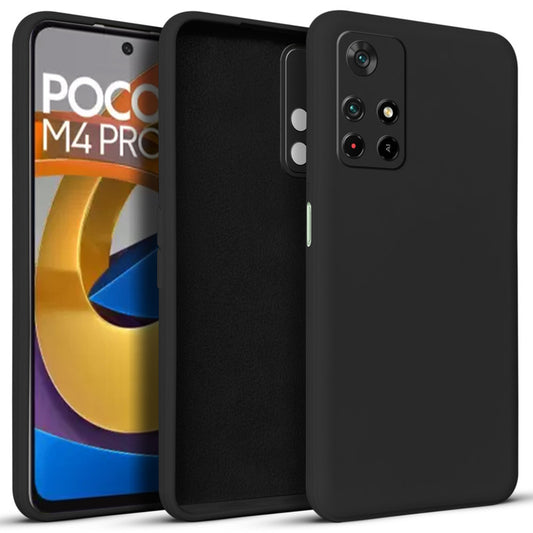 Premium Matte Silicone Back Cover for Poco M4 Pro 5G