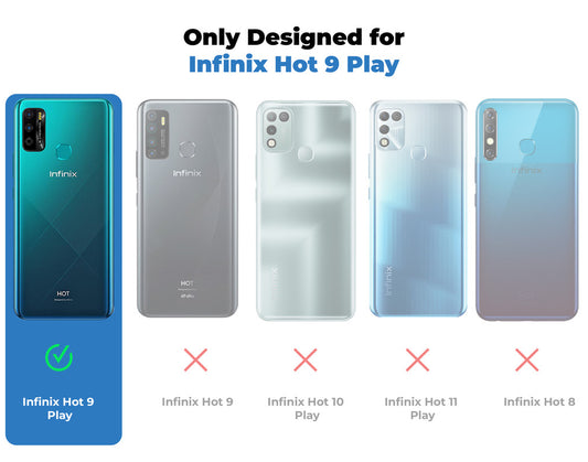 Premium Acrylic Transparent Back Cover for Infinix Hot 9 Play