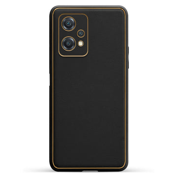 Electroplated Frame Leather Back Cover for Oneplus Nord CE 2 Lite 5G