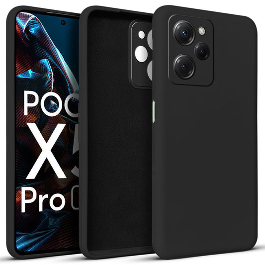 Premium Matte Silicone Back Cover for Poco X5 Pro 5G