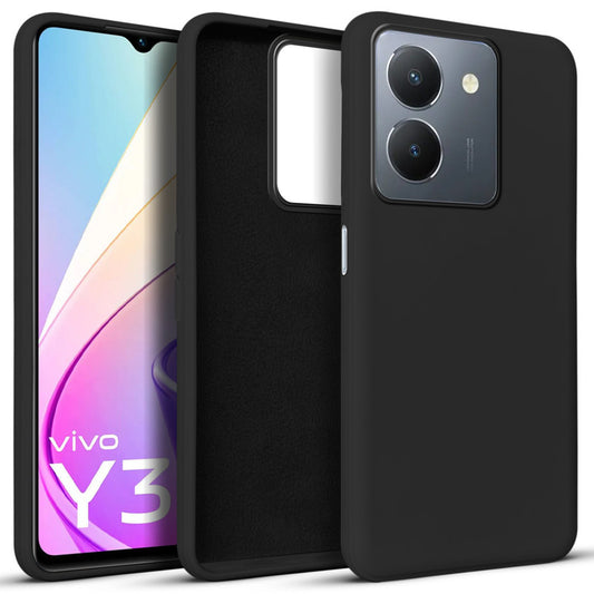 Premium Matte Silicone Back Cover for Vivo Y36 4G